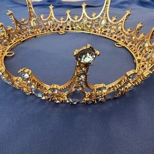 Gold and Silver Jeweled Crown
